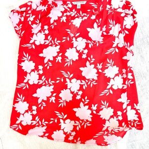 Red/coral Hawthorne blouse